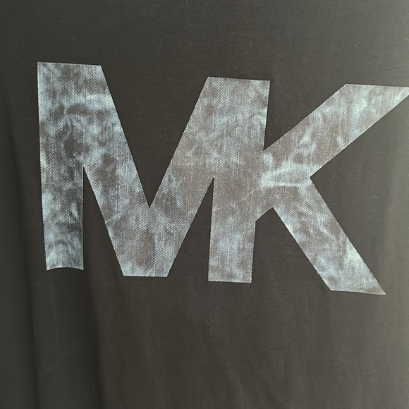 Michael Kors Navy Blue T-shirt Dress with Blue MK Logo - size XS - Picture 2 of 4